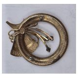 12K Regal Brooch Pin