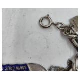 Sterling Silver Charm Bracelet- 39.19 grams