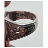 Relios Sterling Silver Inlaid Southwest Native American Ring- Size 6