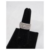 Sterling Silver Cubic Zirconia Ring- Size 6.5
