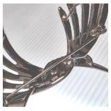 Vintage Sterling Silver & Marcasite Hummingbird German Brooch Pin