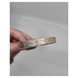 Taxco Sterling Silver Mexican Bangle Bracelet- 8"