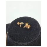 Gold-Filled Floral Rose Earrings and Necklace