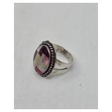 Relios Southwest Sterling Silver Inlaid Ring- Size 6.25