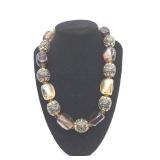 Chunky Glass Bead Necklace