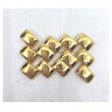 Monet Gold Modern Geometric Brooch Pin