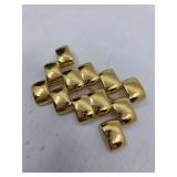 Monet Gold Modern Geometric Brooch Pin