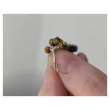 Sterling Silver & Tiger Eye Dangling Earrings