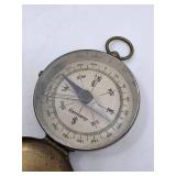 Vintage German Brass Pocket Compass