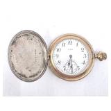 Antique Elgin Sterling Hunter Style Case Pocket Watch