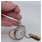 Antique Elgin Sterling Silver Pocket Watch