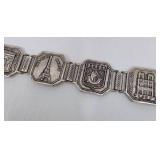 Antique Paris Landmark Souvenir Bracelet & Fob