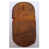 Antique Silver Mini Magnifying Glass & Leather Hide Cover