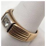 Antique 22k & Diamond Ring - Size 9.75 - 8.14g