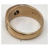 Antique 22k & Diamond Ring - Size 9.75 - 8.14g