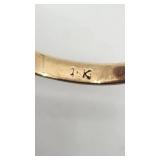 Natural Ruby Ring Set in 18k Yellow Gold - Size 7.0