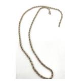 Broken 22" Marked 14k Rope Chain - 18.07g