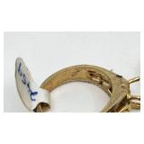 Retired Jewelry Makers Lot #3 - 4 Gold Ring Blanks - 1 Stamped 10K - 24.48g