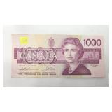 1988 Canada $1000 Bill - Excellent Collectible Condition
