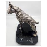 Cool .999 Silver Boxer Bulldog Sculpture - 1214 grams!