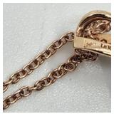 Stunning Le Vian 14k Rose Gold and Amethyst Necklace - 18" Chain - 6.00 grams