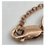 Stunning Le Vian 14k Rose Gold and Amethyst Necklace - 18" Chain - 6.00 grams