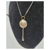 Sterling Silver Buffalo Nickel Pendant Necklace