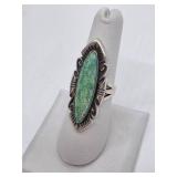 Sterling Silver & Turquoise Native American Ring- Size 6.5