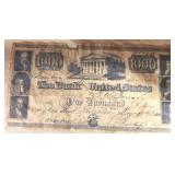 1840 Bank of the United States $1000 Note (Read Description)