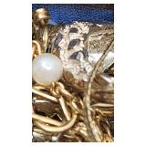 Small Jewelry Box w/ Gold & Silver Fine Jewelry - 12k, 14k, 925, etc. - 266.10 grams