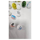 Set of 18 Hamms Beer Marbles w/Stands, all different