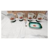 Trojan Seed Lot Cups, Tooth Pick Holder, Ashtray, and Key Chain