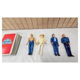Dukes of Hazzard Action Figures-Bo, Luke, Roscoe, Boss Hog and Deck of Cards