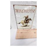 16x12 Winchester Metal Sign