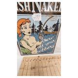16x12 Fish Naked Metal Sign