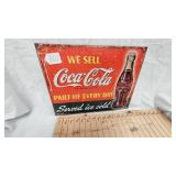 16x12 Coca Cola Metal Sign