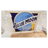 16x12 Blue Moon Metal Sign