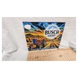 16x12 Busch Light Metal Sign