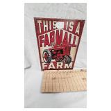 16x12 Farmall Farm Metal Sign