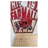 16x12 Farmall Farm Metal Sign