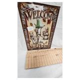 16x12 Welcome to the Nut House Metal Sign