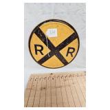 12x12 Round Rail Road Metal Sign