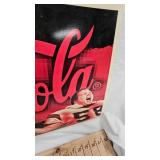30x14 Cardboard Coca Cola Sign