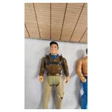 Rambo and 2 A-Team Action Figures