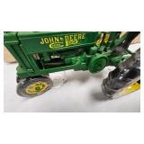 John Deere A w/Driver and Wagon 1/16th Scale