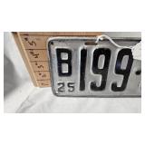 1925 Heavy Metal License Plate