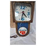 RC Cola Lighted Clock-Works Great