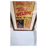 22x18 Framed Willie Nelson Poster
