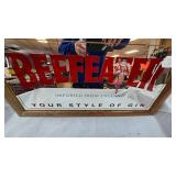 26x14 Beef Eater Mirrored Sign
