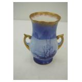 Vintage Royal Doulton Flow Blue "Children in the Woods" Series Vase "Blue Children" or "Babes in the Woods". 1890s-1930s